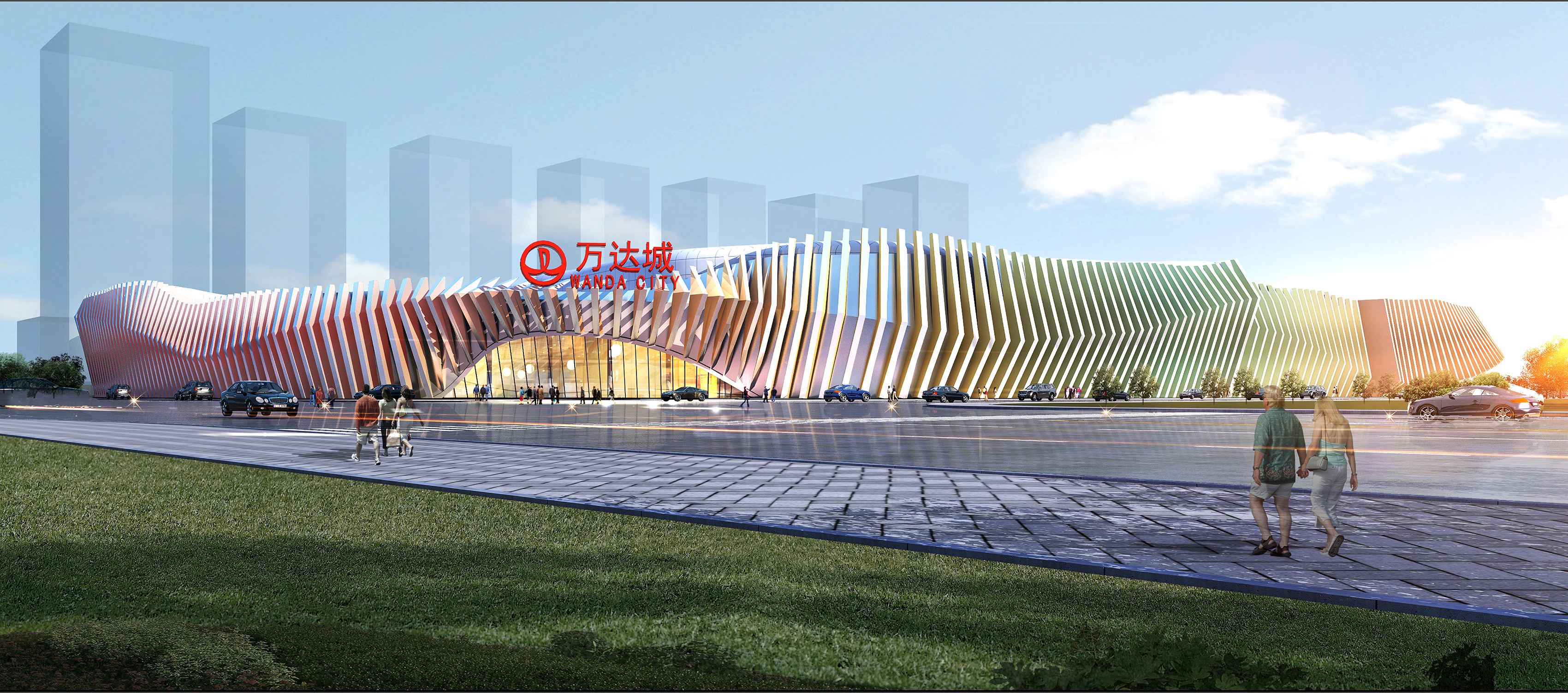 Exterior rendering for an Entertainment Centre in China. Design by UDG, China
